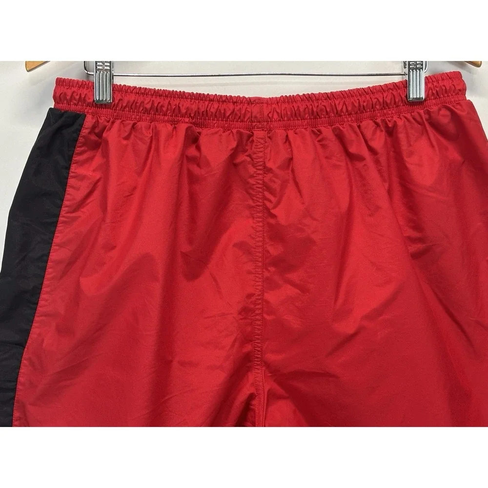 Nike Nylon Swim Trunks Shorts Sz X-Large Mens Red Black Y2K Grey Tag 8.5